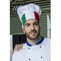 Cappello cuoco tricolore