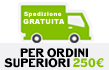 Spedizione Gratuita per ordini superiori a 250 Euro